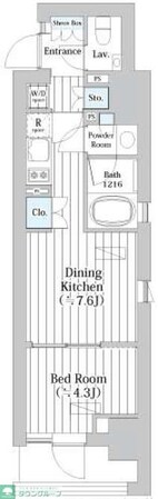 ライオンズフォーシア築地ステーションの物件間取画像